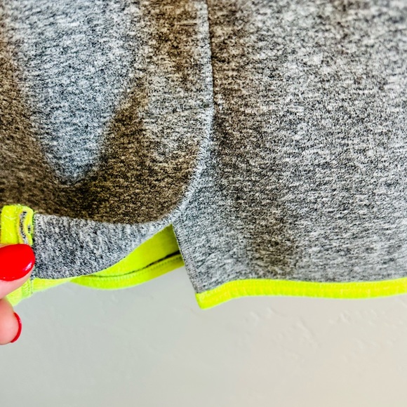 Rosie Pope Maternity Grey Neon Trimmed Elbow Sleeve Dress Knit SZ LARGE NEW! - Picture 9 of 16